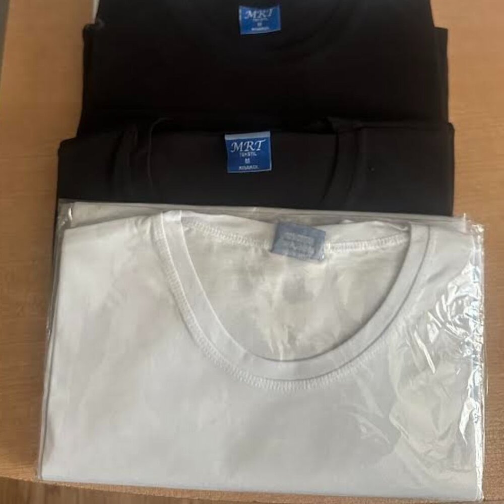 White and Black tee's